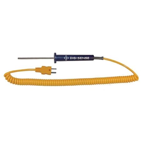 Digi-Sense Compact Thermocouple Probe, 4.5" L, Grou 08439-62